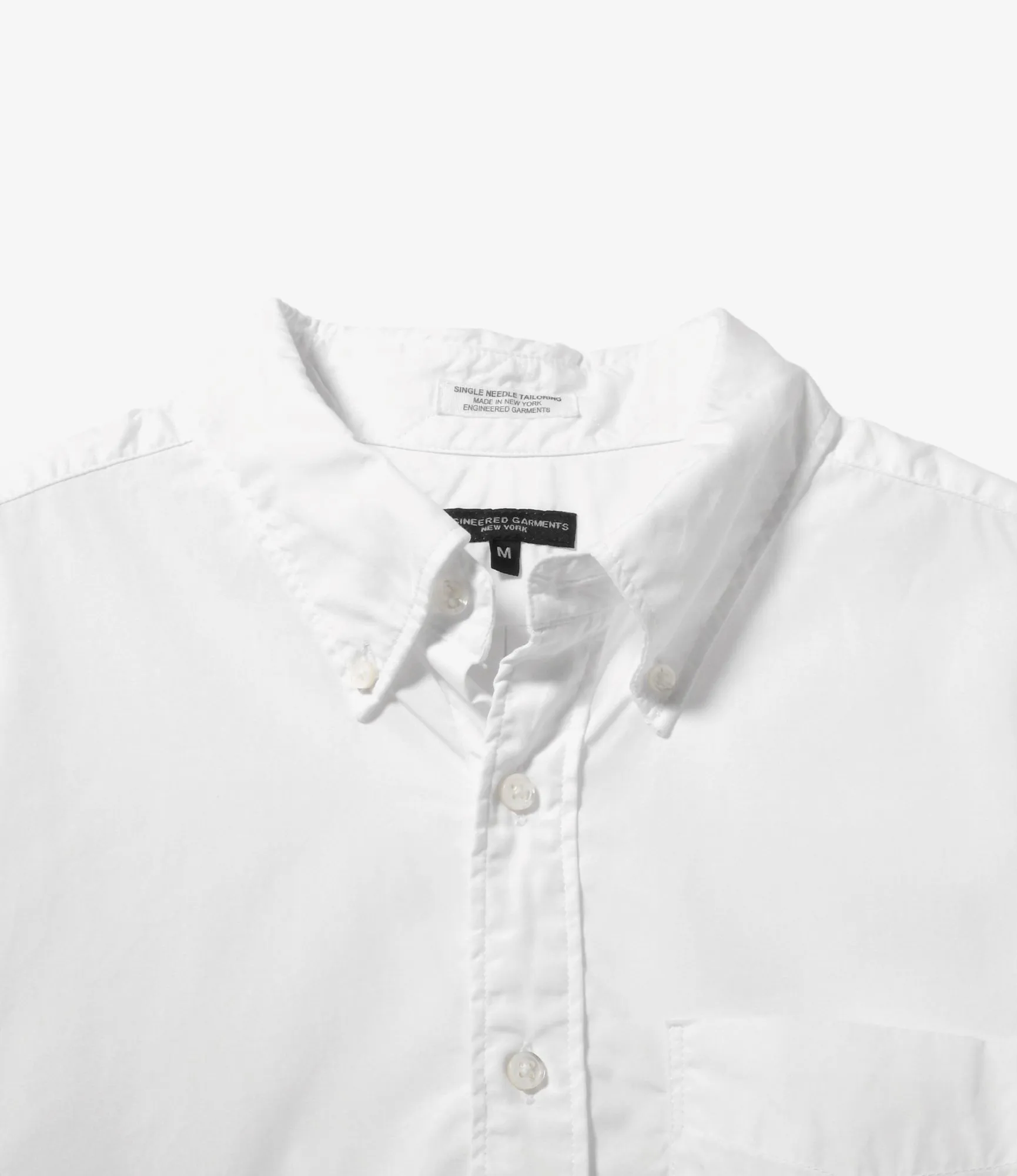 19th Century BD Shirt – White 100’s 2-Ply Broadcloth