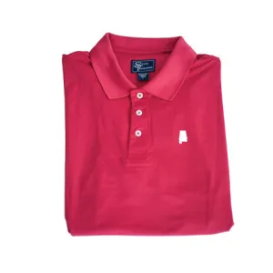 Alabama Tuscaloosa Clubhouse Performance Polo Crimson