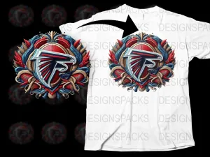 Atlanta Falcons NFL Team Emblem Graphic Png Digital Download