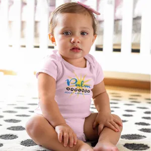 Baby Onesie - Palm Springs Starburst -  Pink