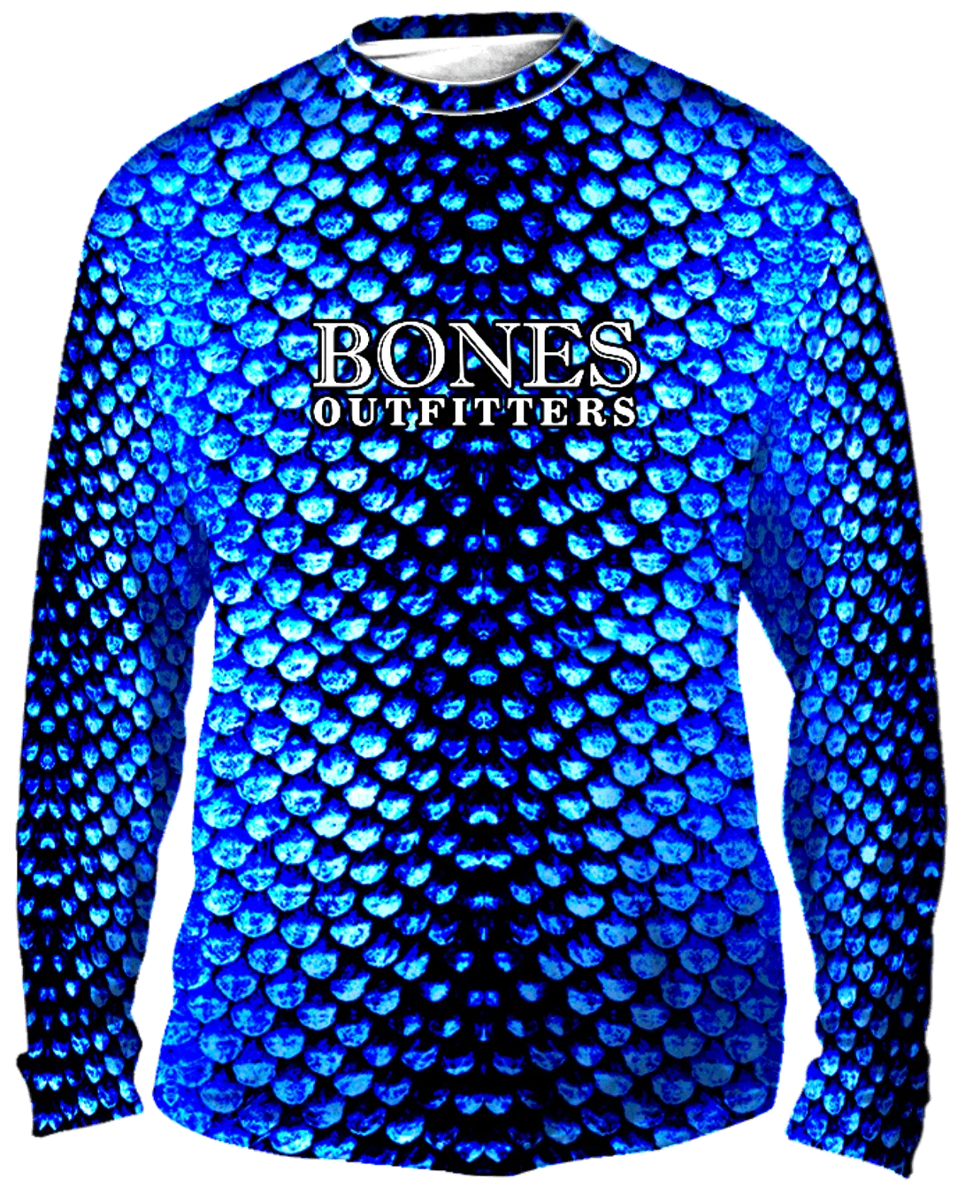 Bold Aqua Scales Long Sleeve