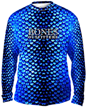 Bold Aqua Scales Long Sleeve