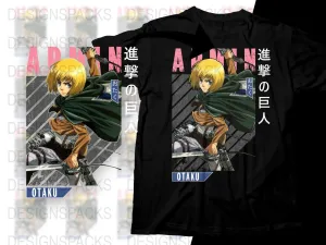 Bold Armin from Attack on Titan Anime Graphic Png Digital Download