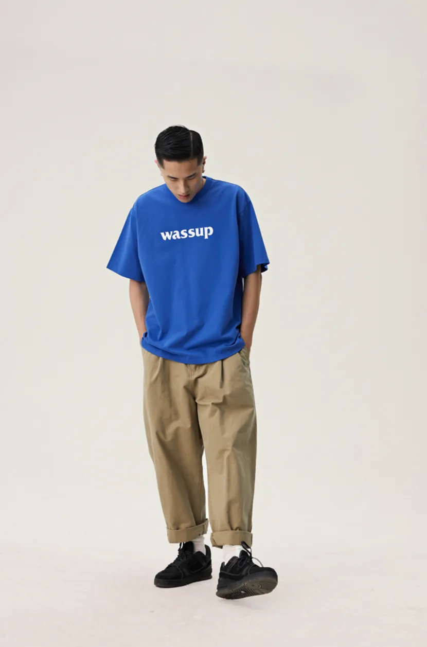 Bold Big Logo Print Basic Tee
