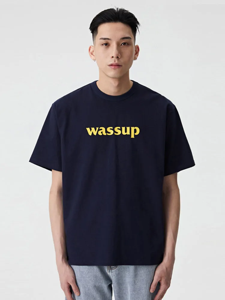Bold Big Logo Print Basic Tee