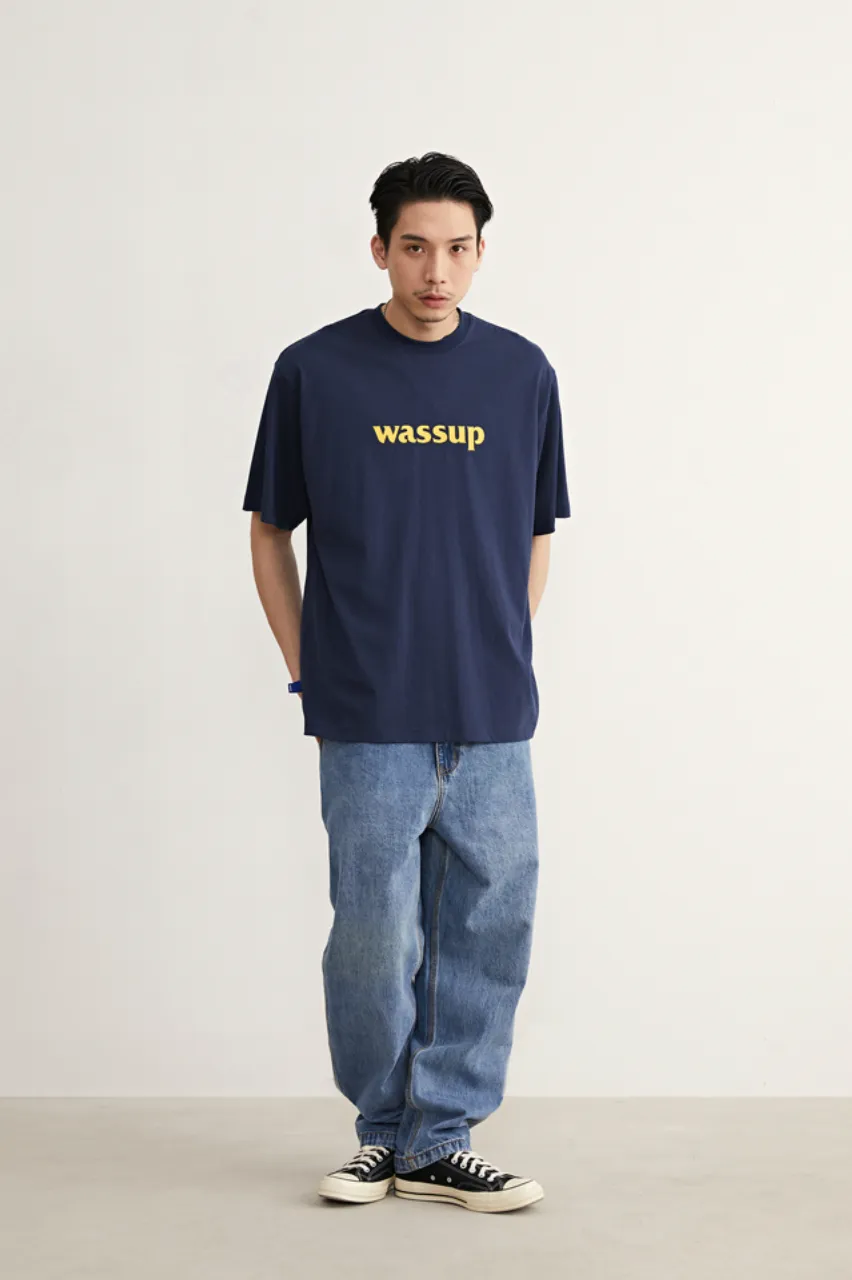 Bold Big Logo Print Basic Tee