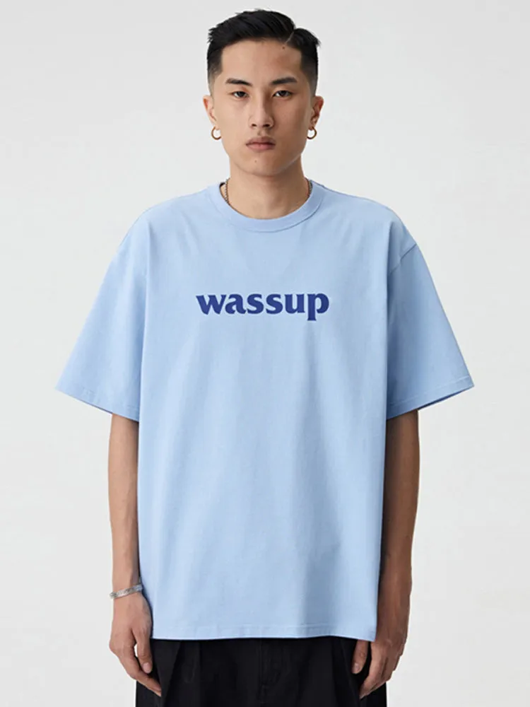 Bold Big Logo Print Basic Tee