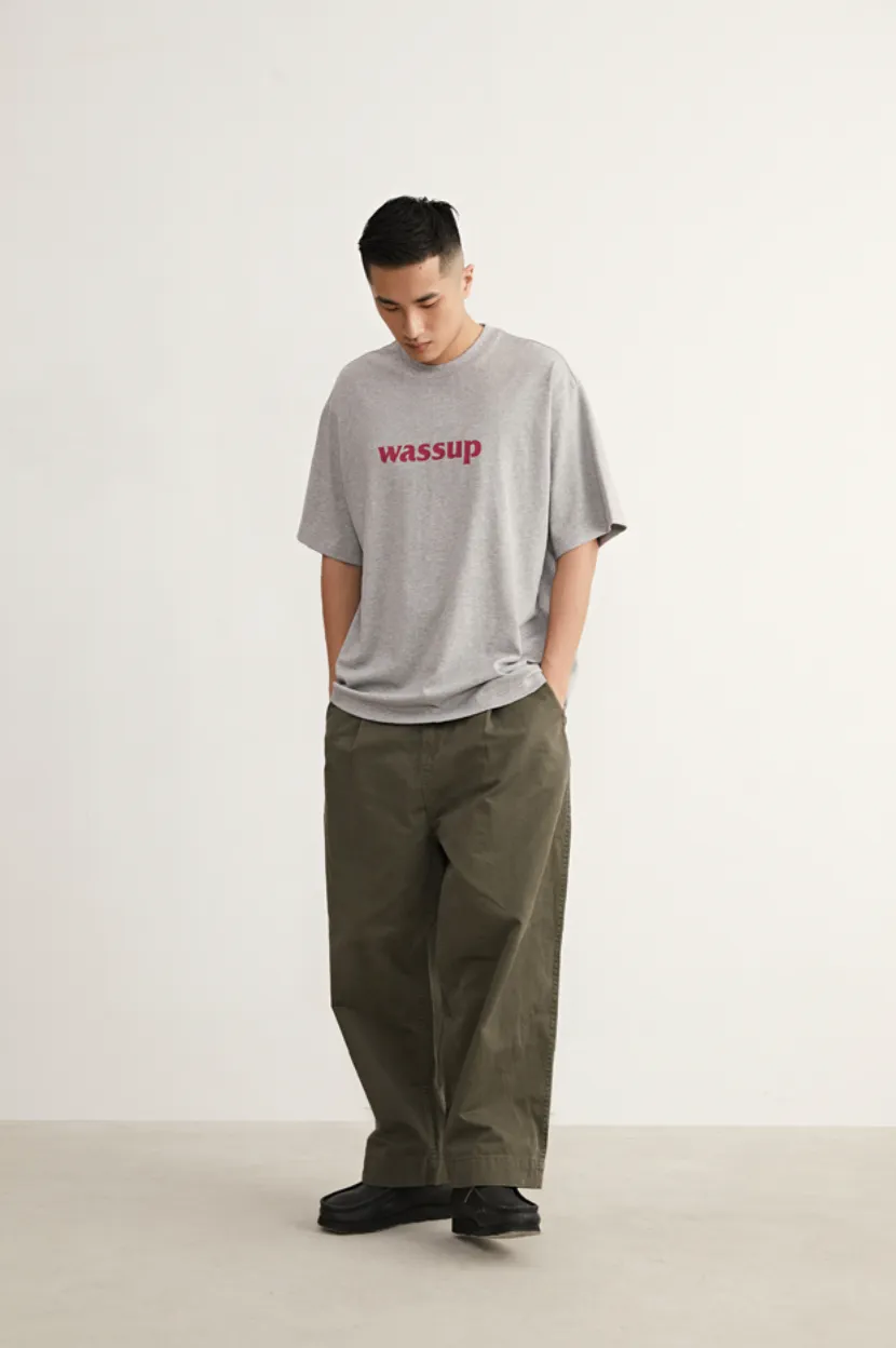 Bold Big Logo Print Basic Tee