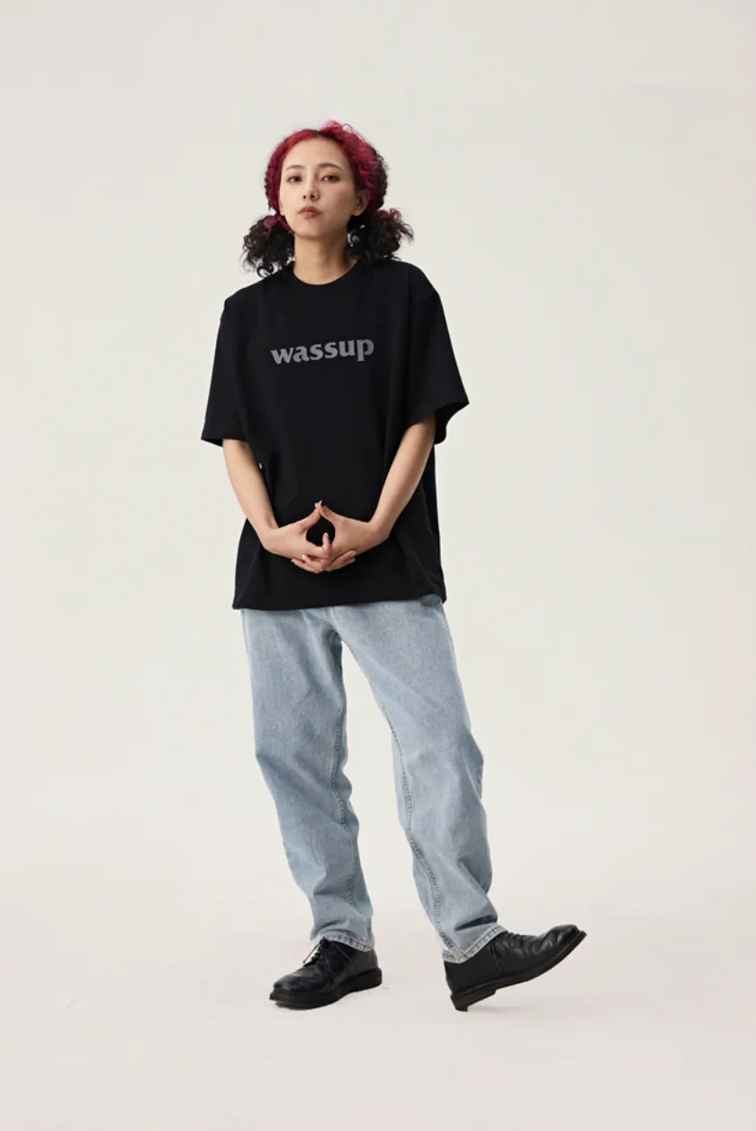 Bold Big Logo Print Basic Tee