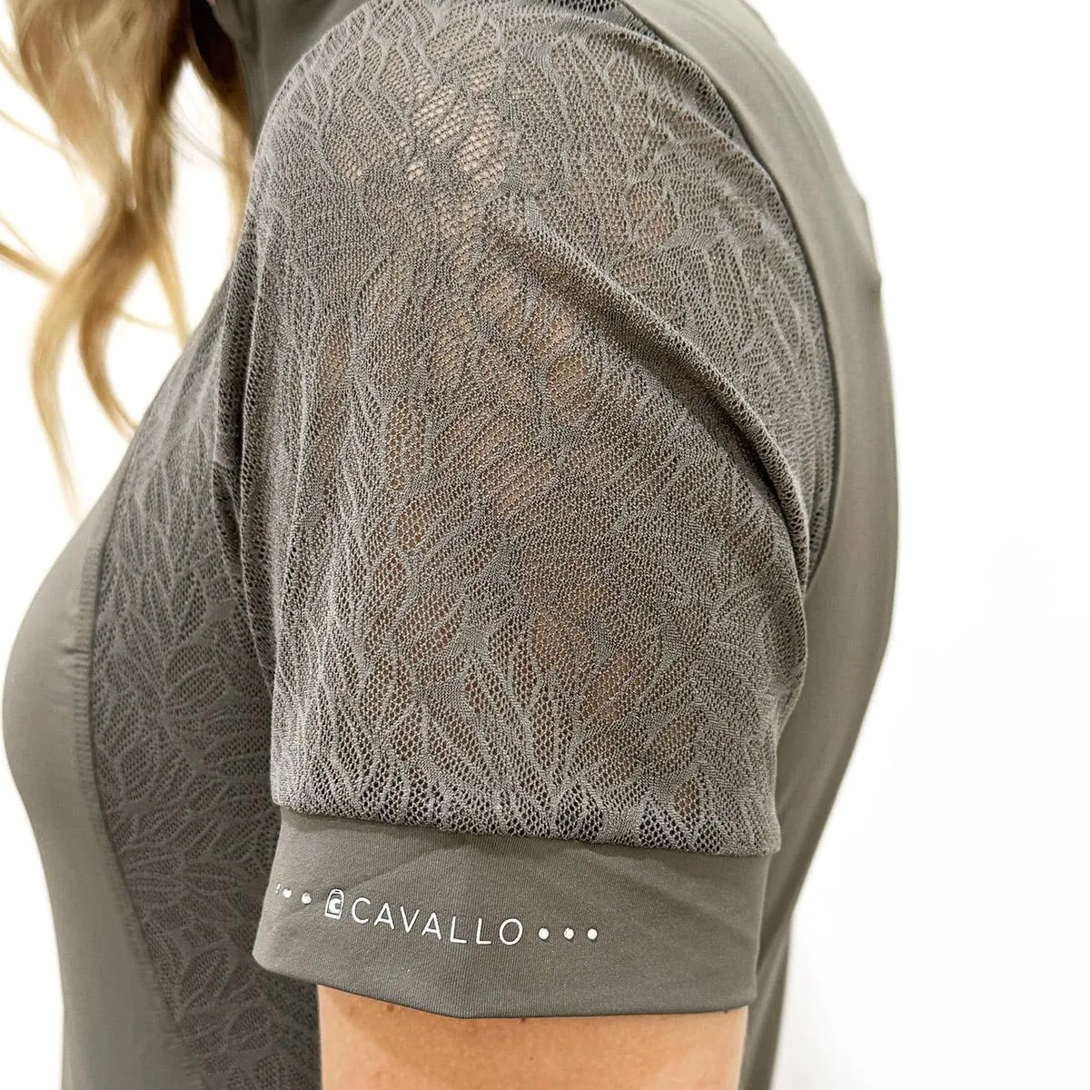 Cavallo Ladies Lace Half Zip Shirt  - Sale