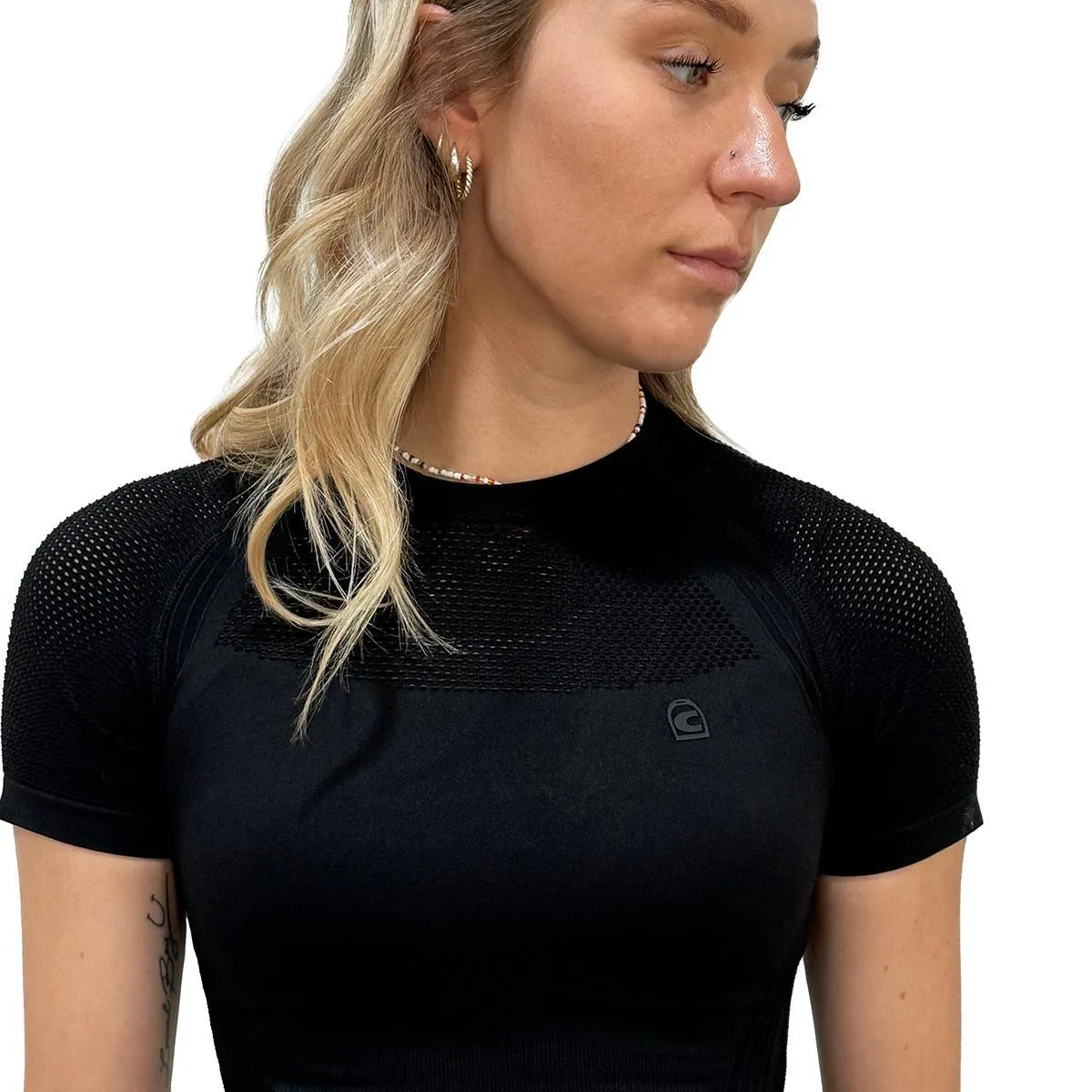 Cavallo Ladies Lace Half Zip Shirt  - Sale