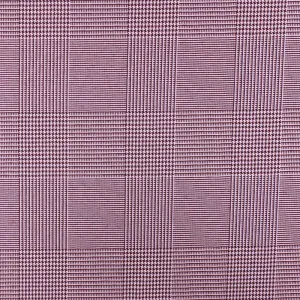 Classic Red-White Plaid Poly Glen Plaid Woven Fabric