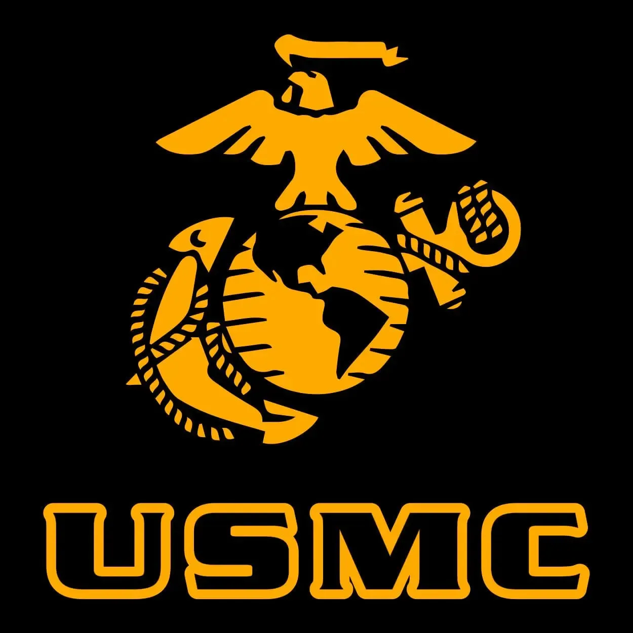 Closeout USMC Outline Performance Tee