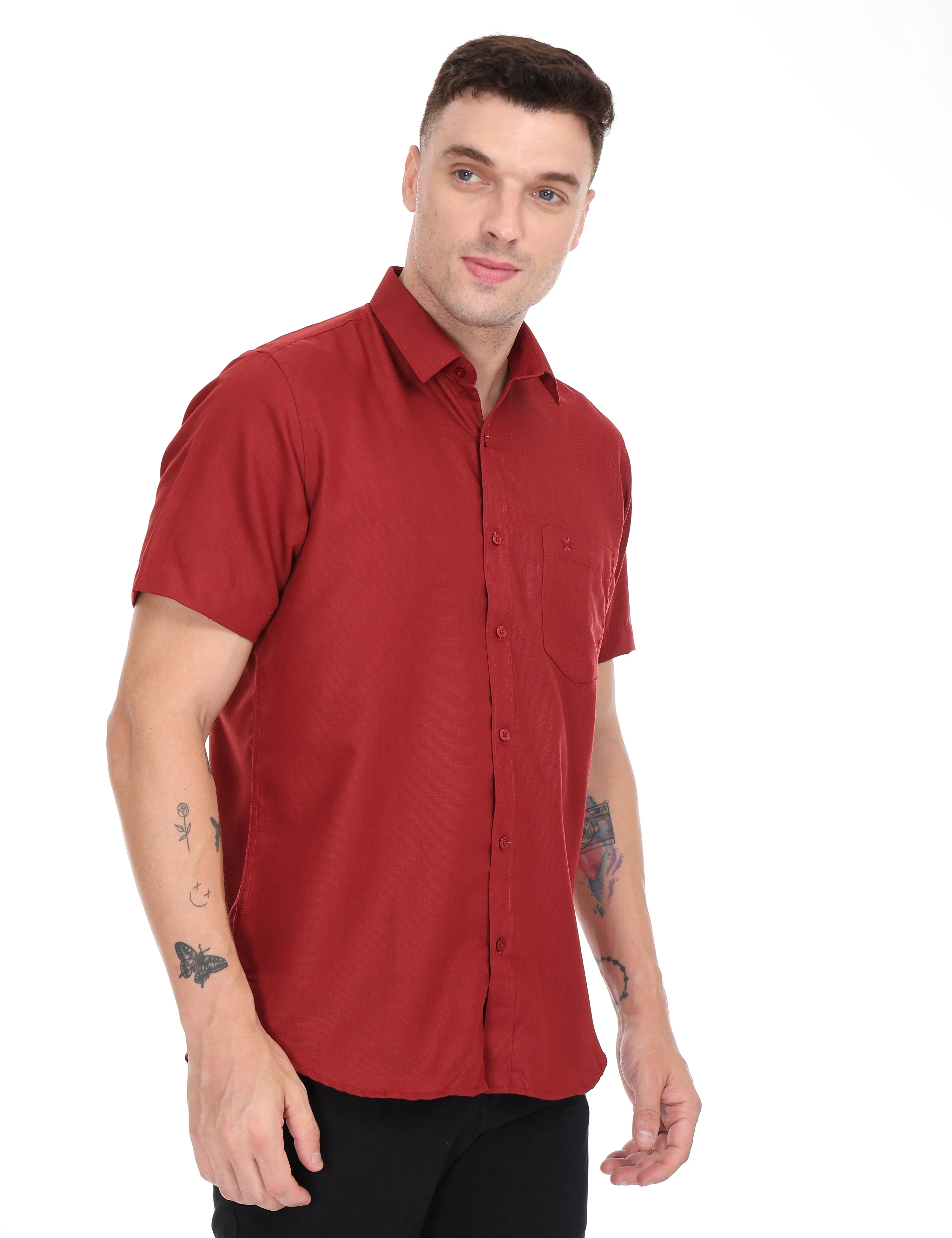 Cool Club Plus Cotton colour Shirt Half Sleeve - 31006