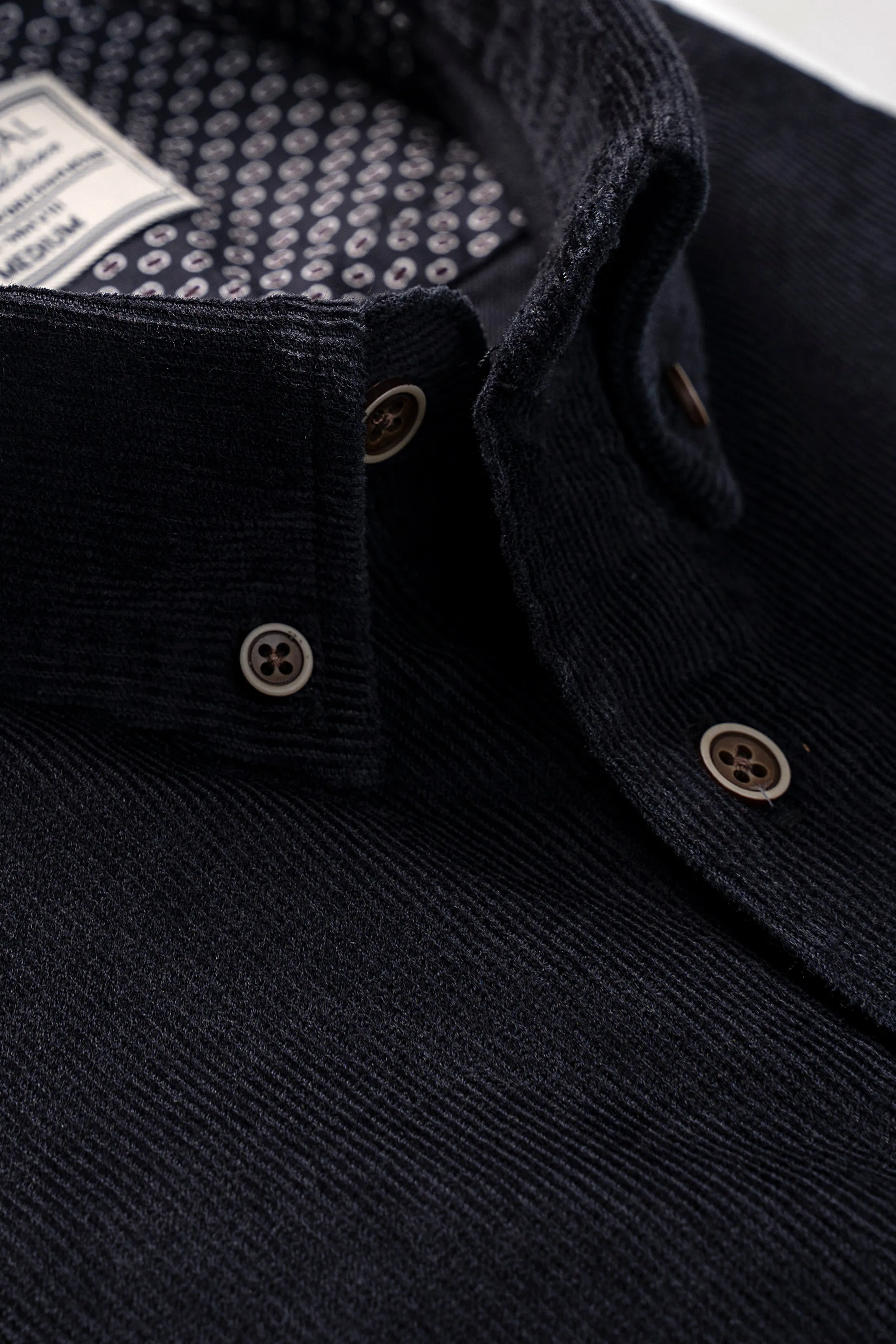 CORDUROY SHIRT IN BLACK