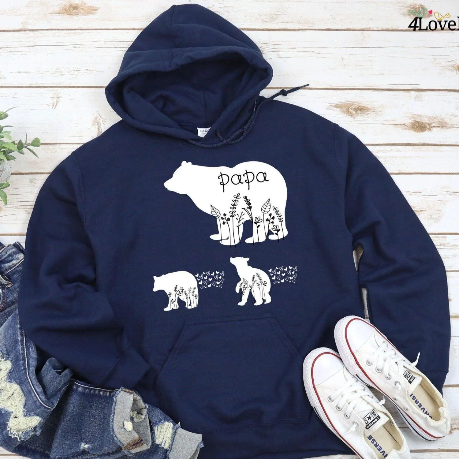 Custom Mama/Papa Bear Matching Outfits - Unique Personalized Parent Gifts - Trendy Duo Sets!