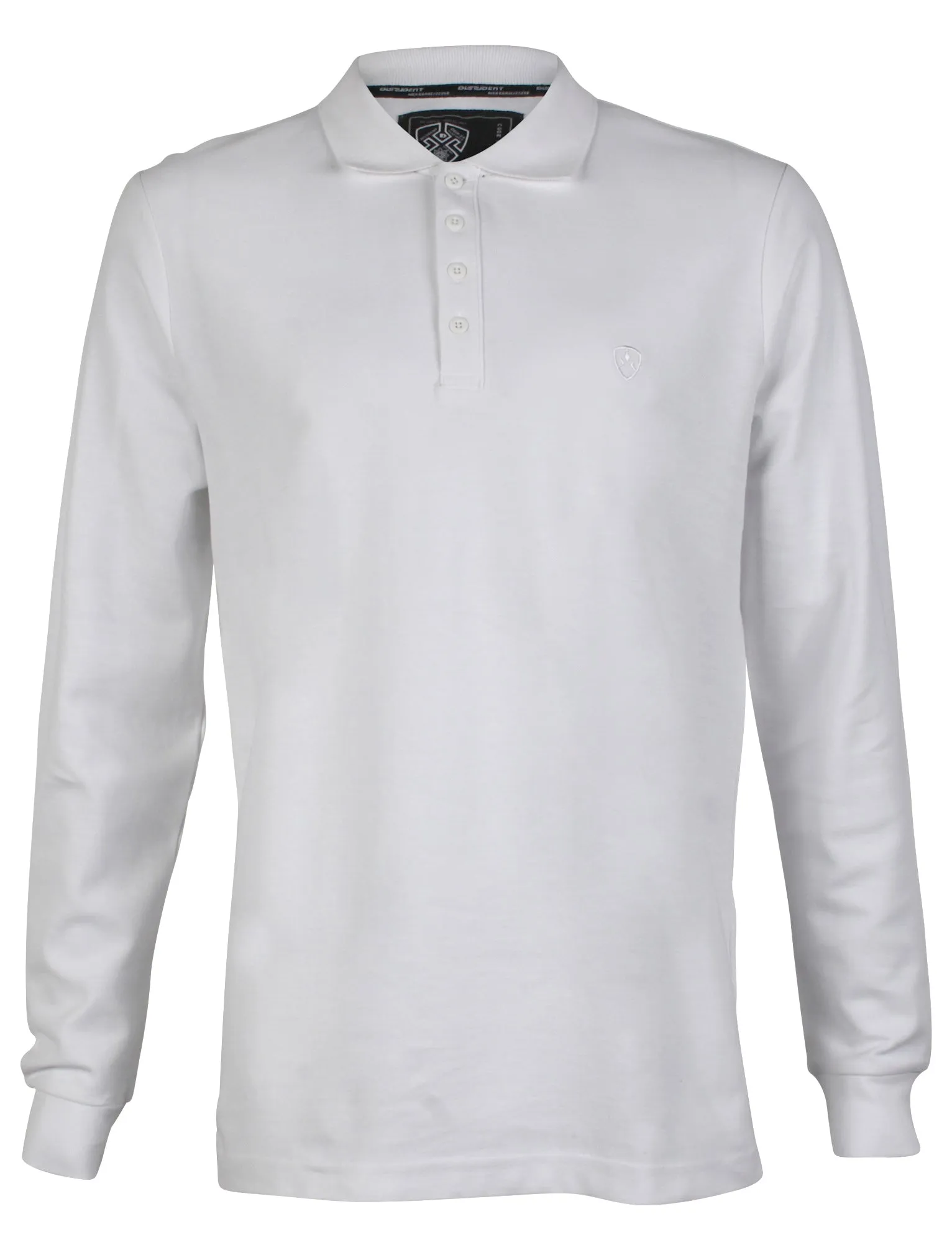 Dissident Alderton Polo T-Shirt in Optic White