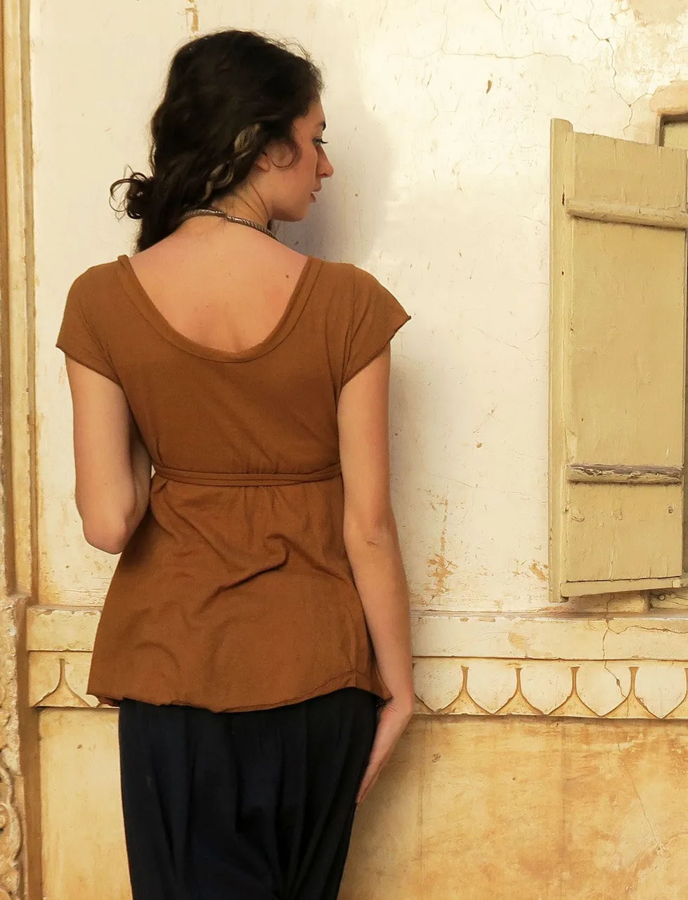Flip Wrap Babydoll Shirt