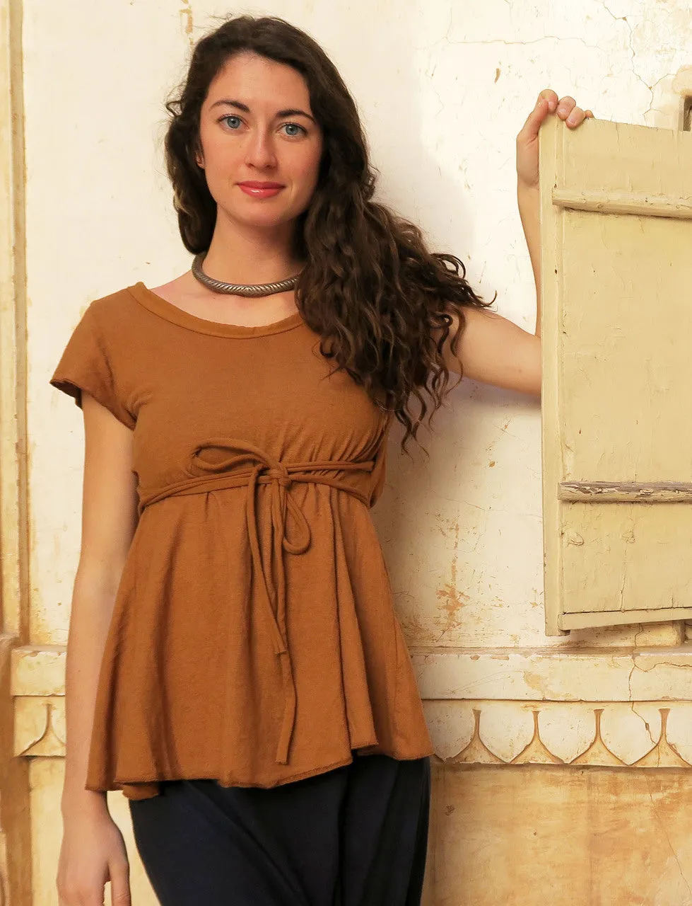 Flip Wrap Babydoll Shirt