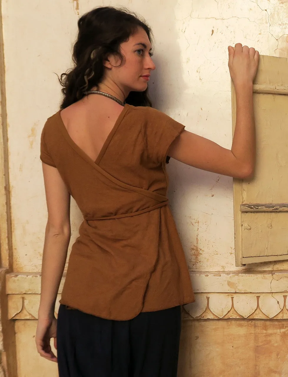 Flip Wrap Babydoll Shirt