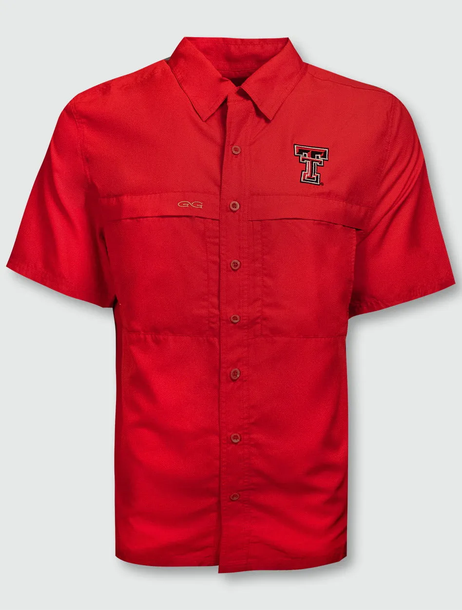 GameGuard Texas Tech Red Raiders Double T Microfiber Fishing Shirt