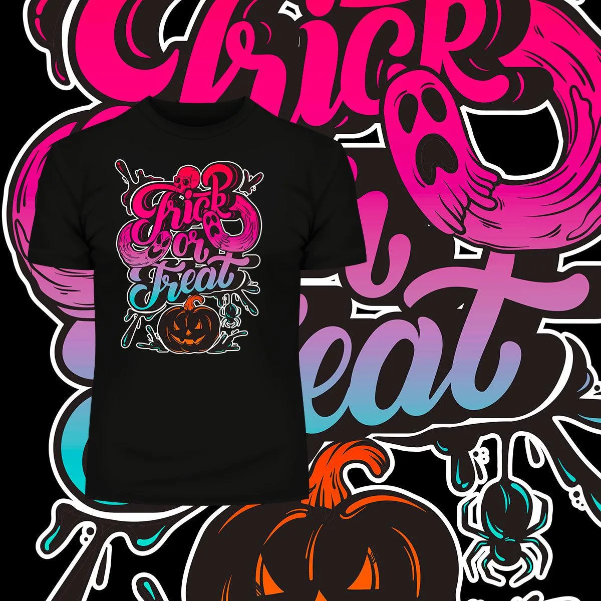 Halloween Trick Or Treat festive t-shirts