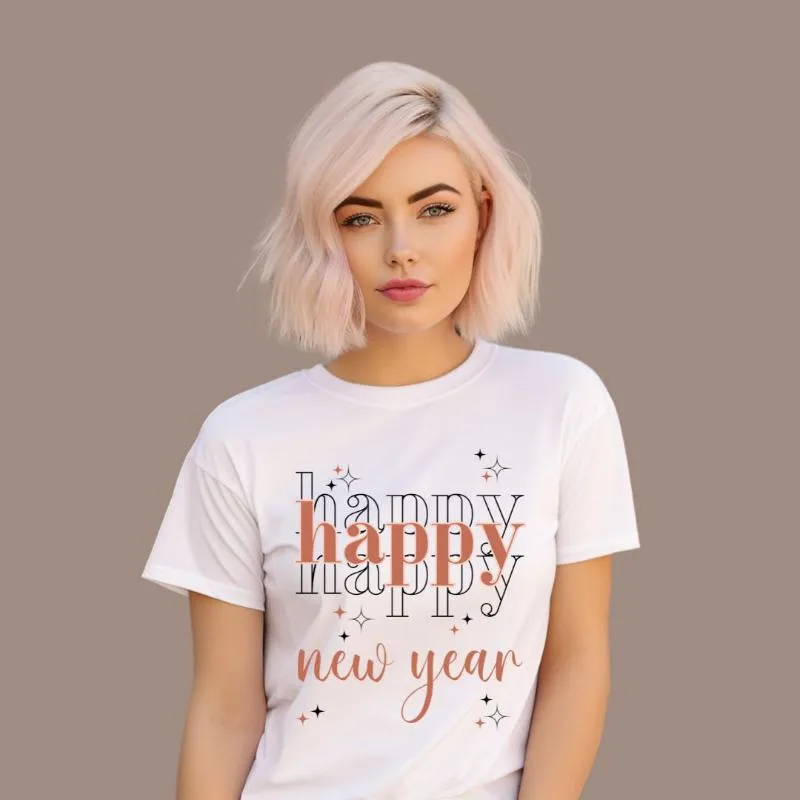 Happy Happy New Year 2025 PNG Digital Download