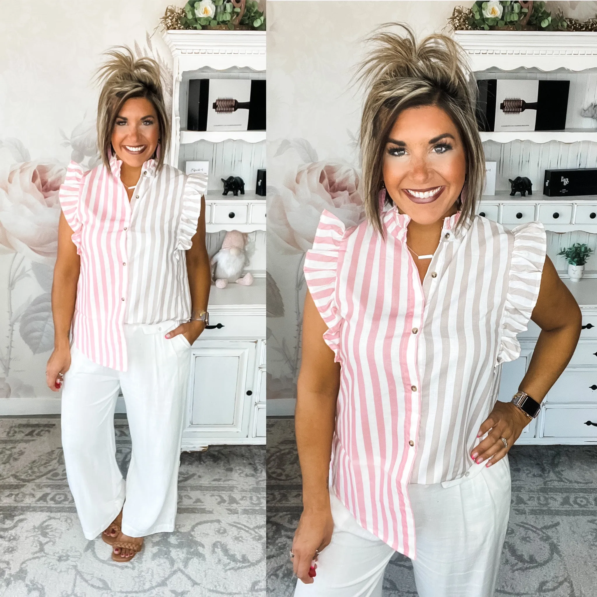 Heart Fall Fast Button Down