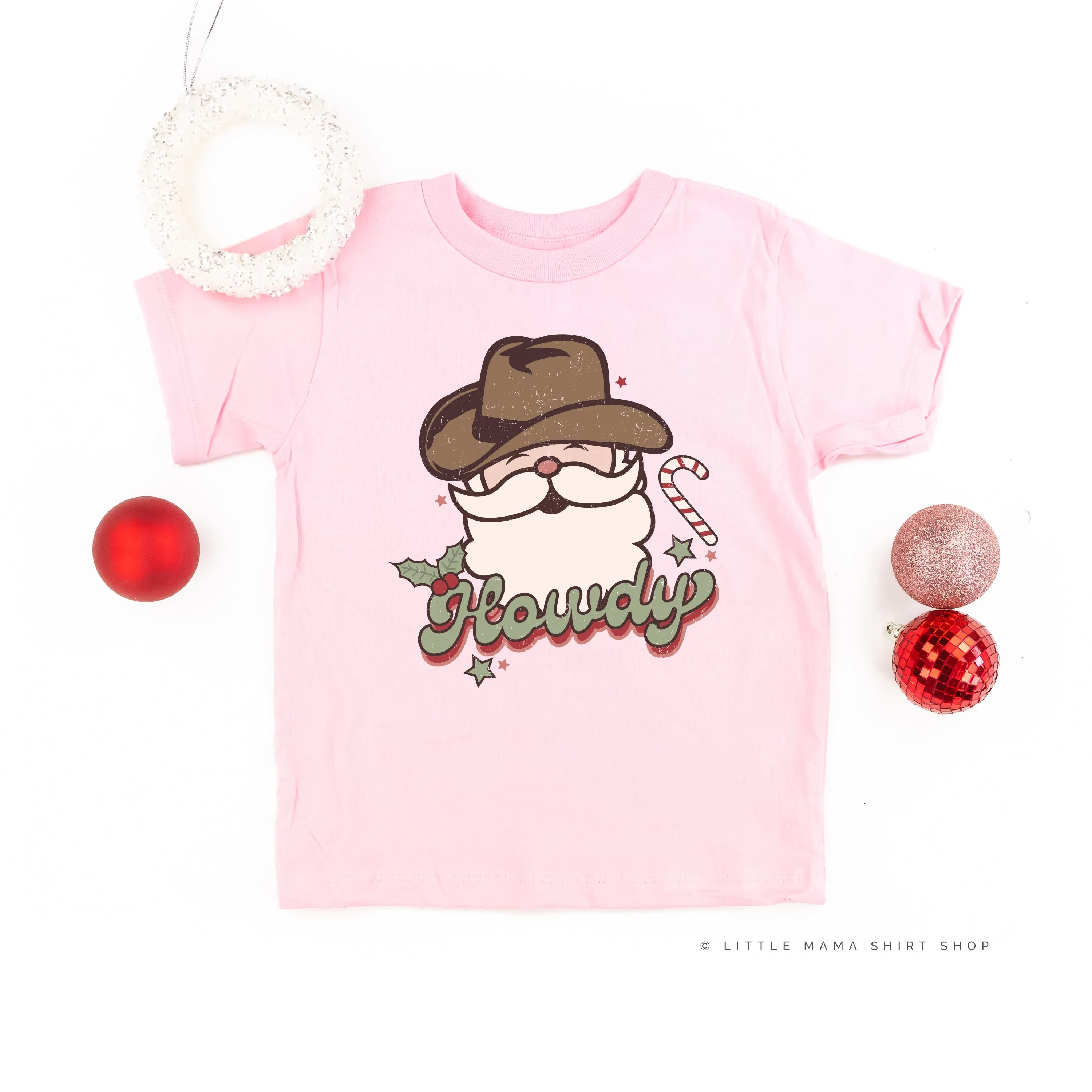Howdy - Cowboy Santa - Child Tee