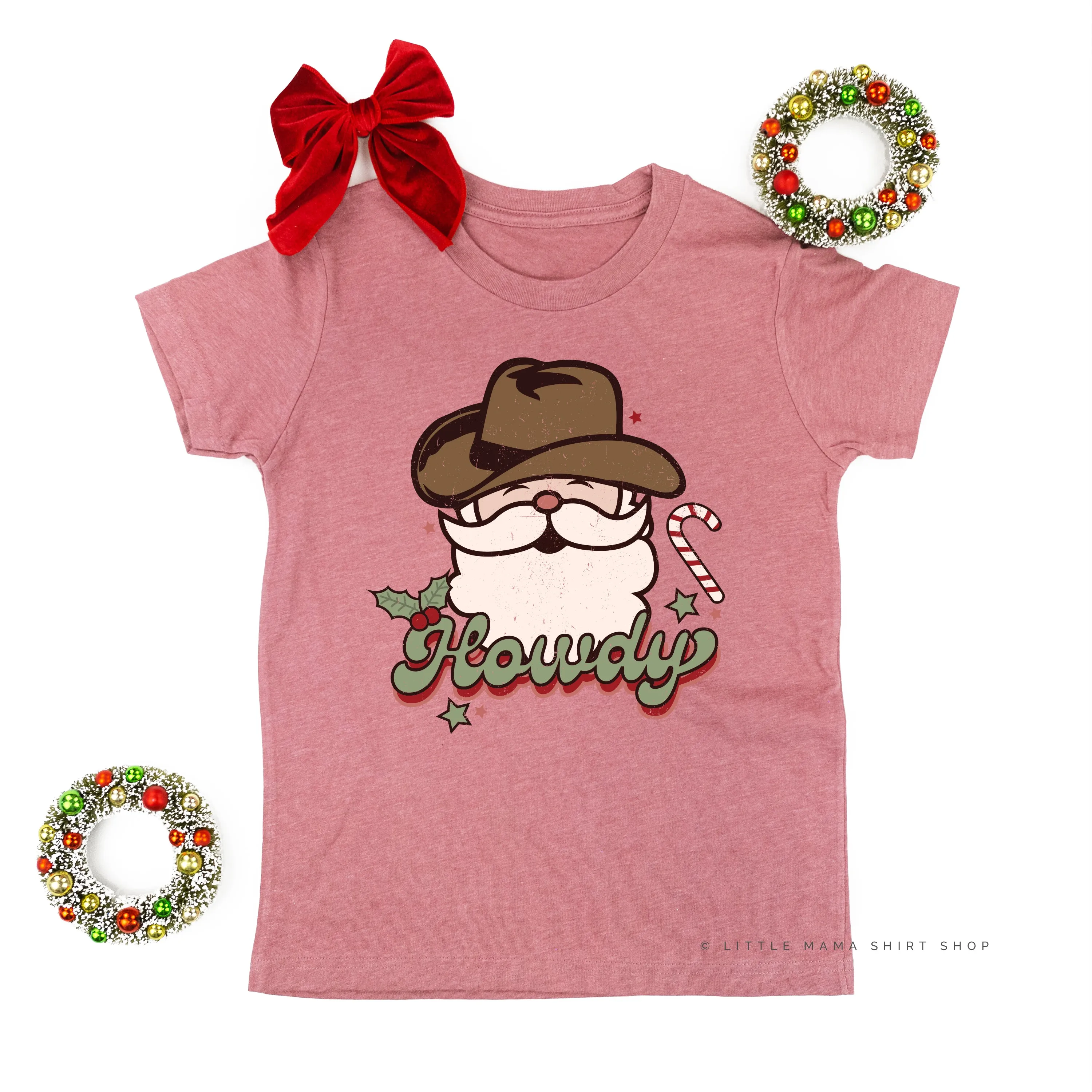 Howdy - Cowboy Santa - Child Tee