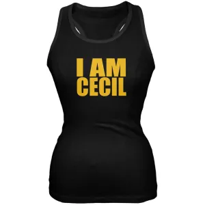 I Am Cecil Black Juniors Soft Tank Top