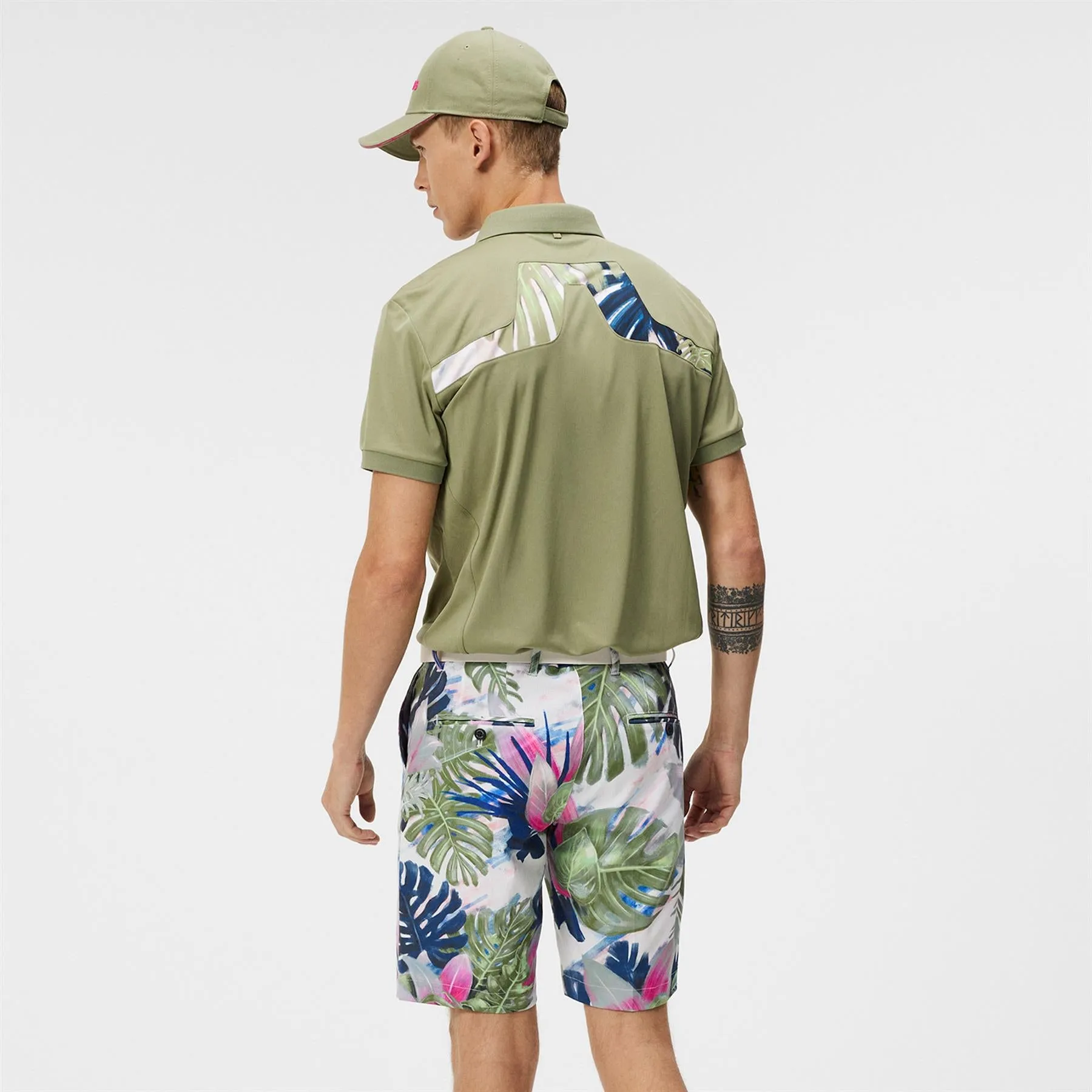 KV Regular Fit TX Jersey Print Polo Oil Green - SS24