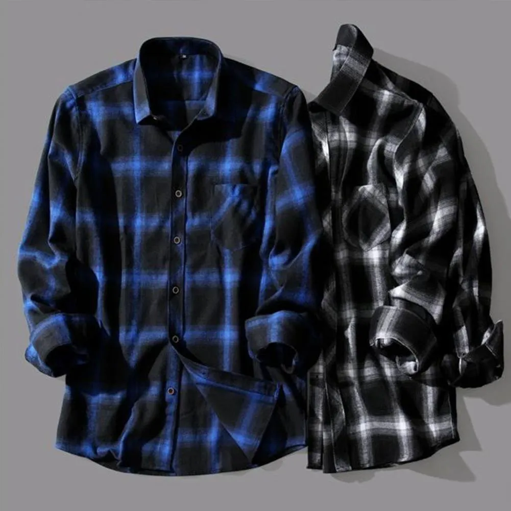 LMS Chic Plaid Print Shirt