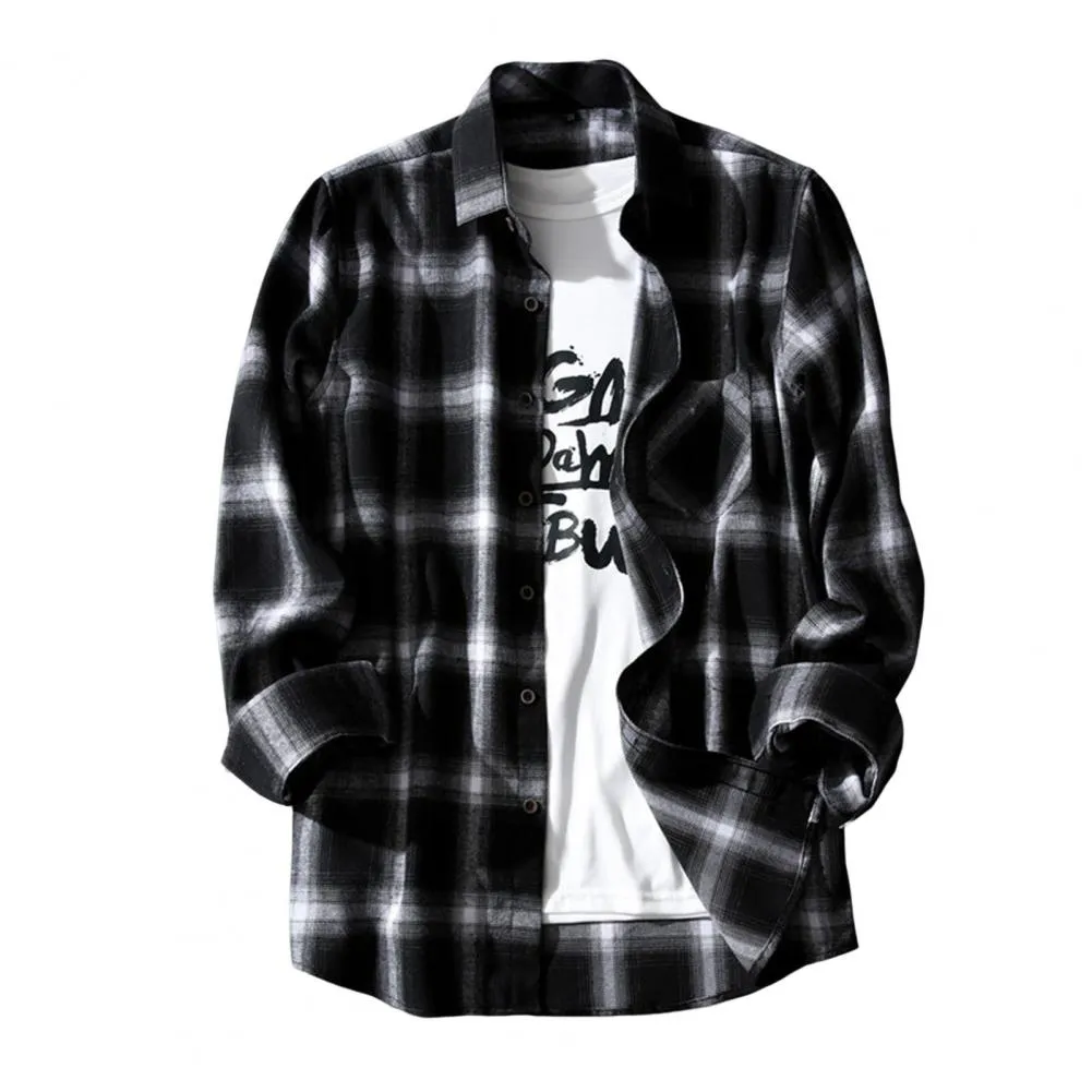 LMS Chic Plaid Print Shirt