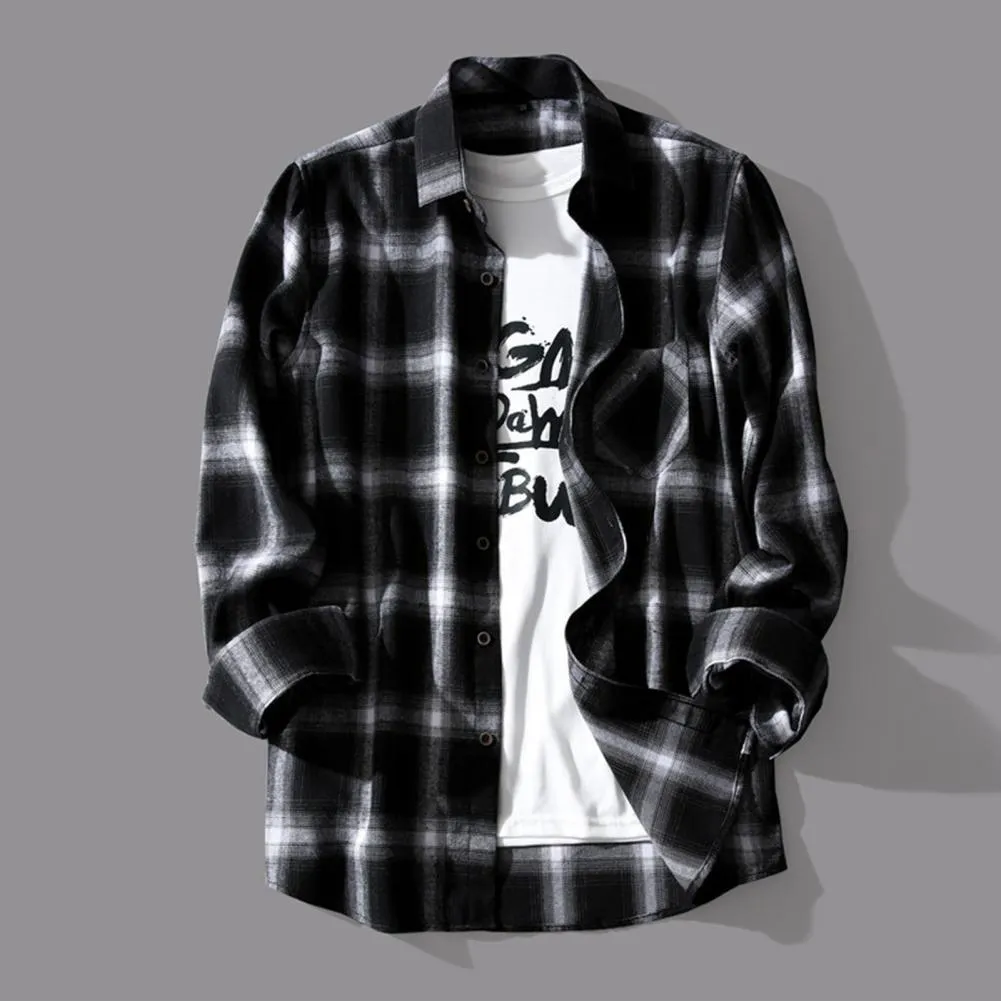 LMS Chic Plaid Print Shirt