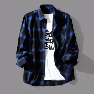 LMS Chic Plaid Print Shirt