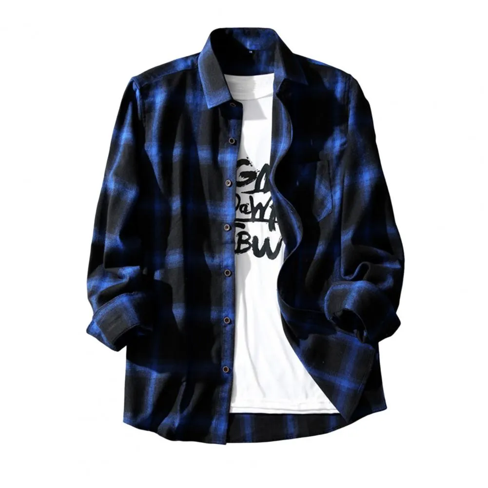 LMS Chic Plaid Print Shirt