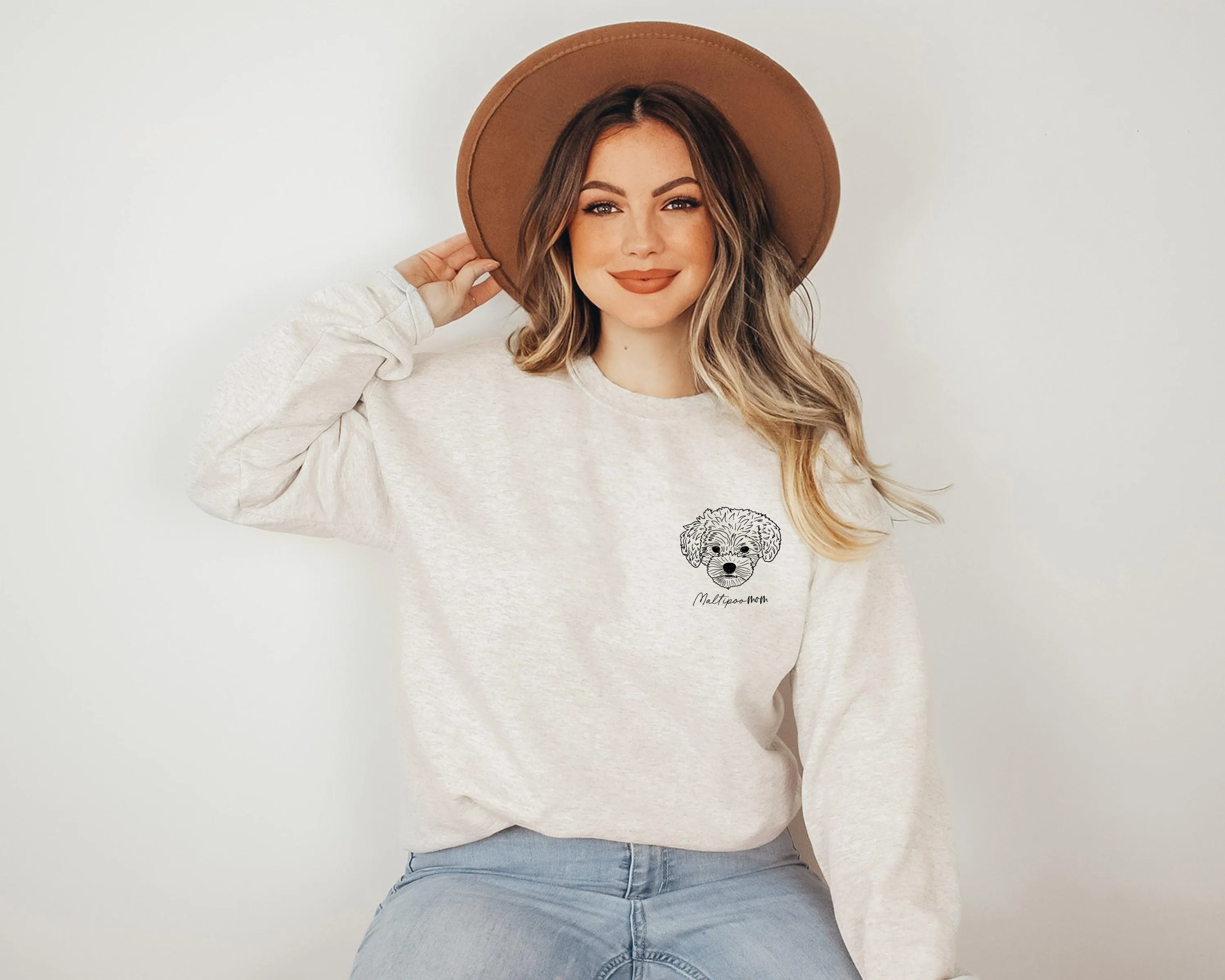 Maltipoo dog mom Classic Soft Sweatshirt