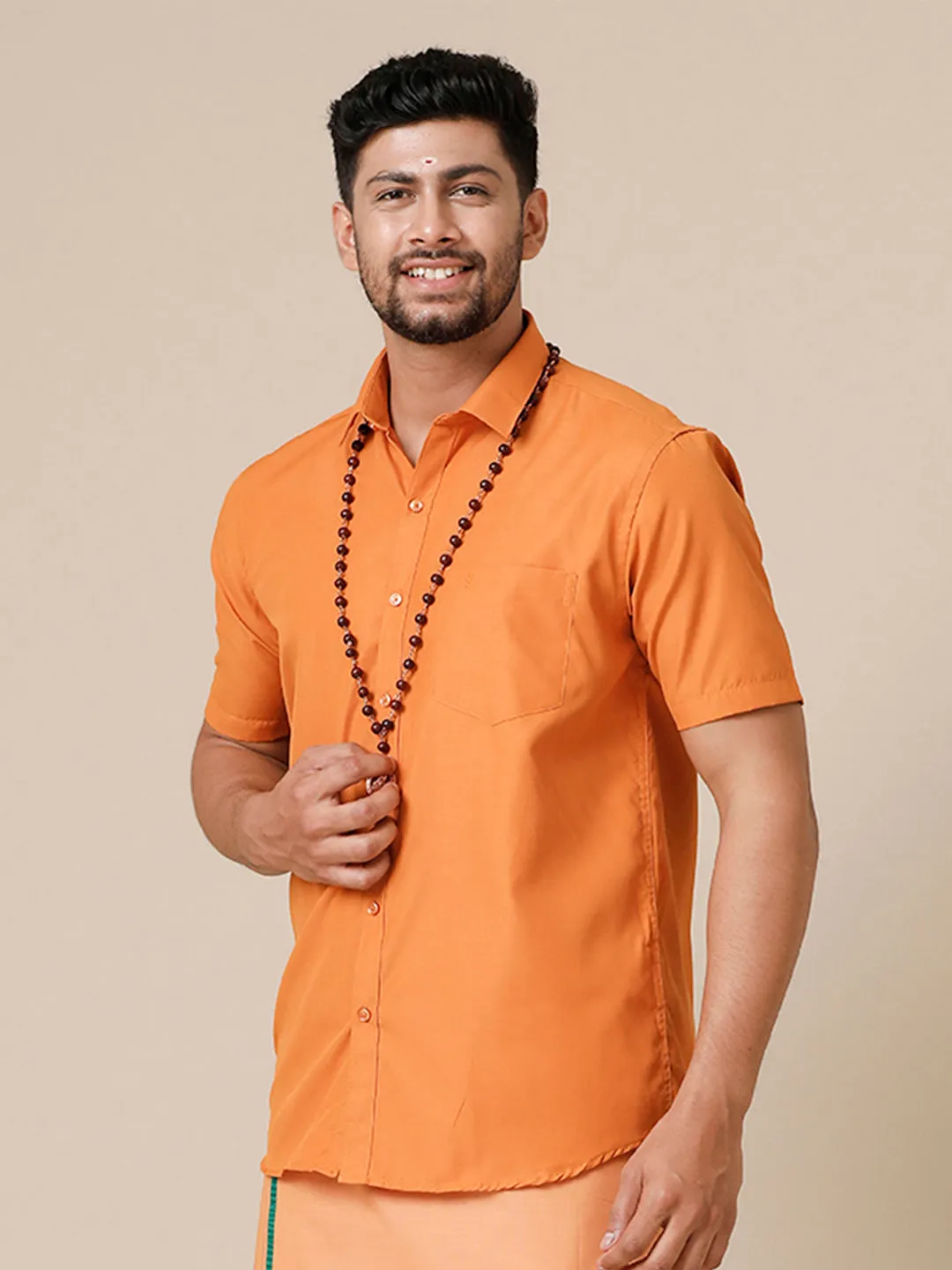 Men Cotton Rich Shirt Devotional Culture Club Kavi