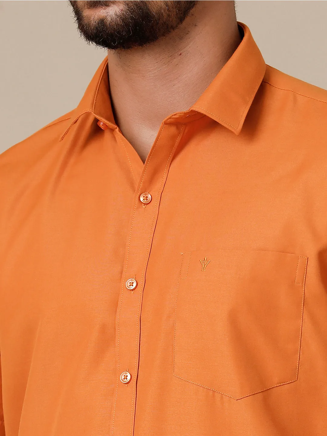 Men Cotton Rich Shirt Devotional Culture Club Kavi