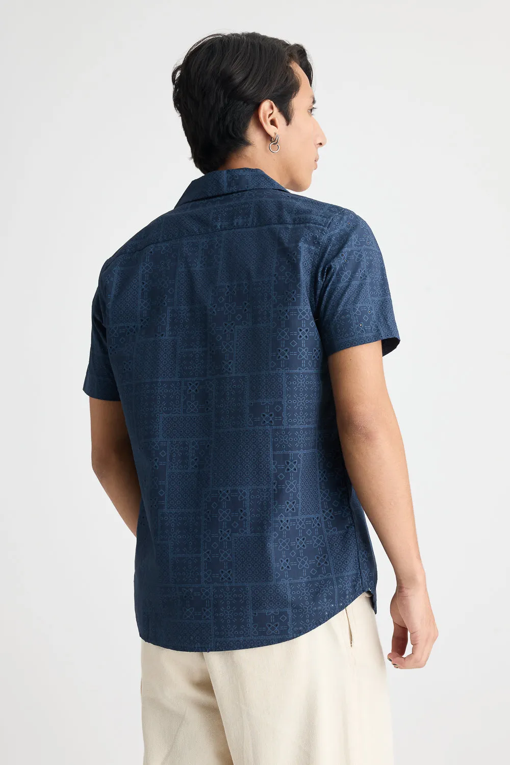 Men's Cotton Mesh Shirt
