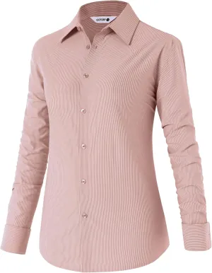 Mens Dress Shirts Long Sleeve Non Iron Breathable Wrinkle Free Stretch Regular Fit Men's Fitted Formal Shirts