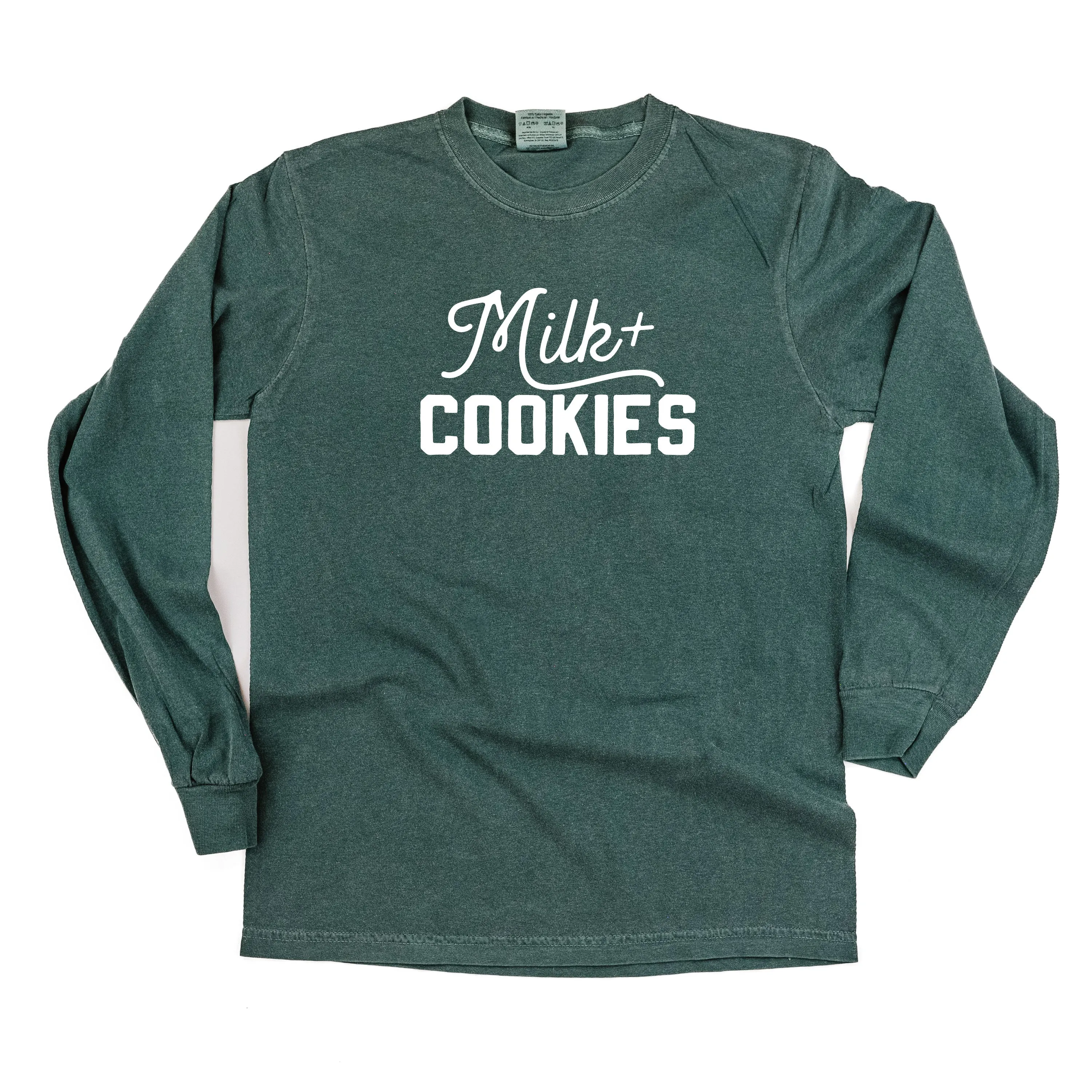 Milk   Cookies - LONG SLEEVE Comfort Colors Tee
