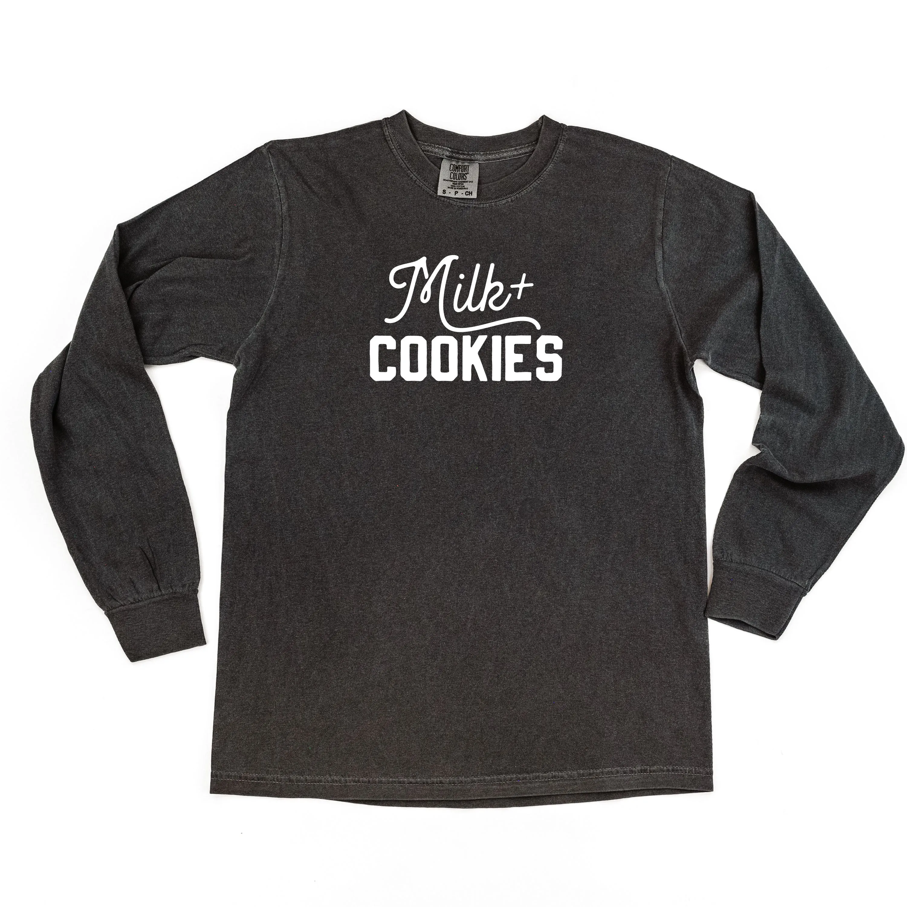 Milk   Cookies - LONG SLEEVE Comfort Colors Tee