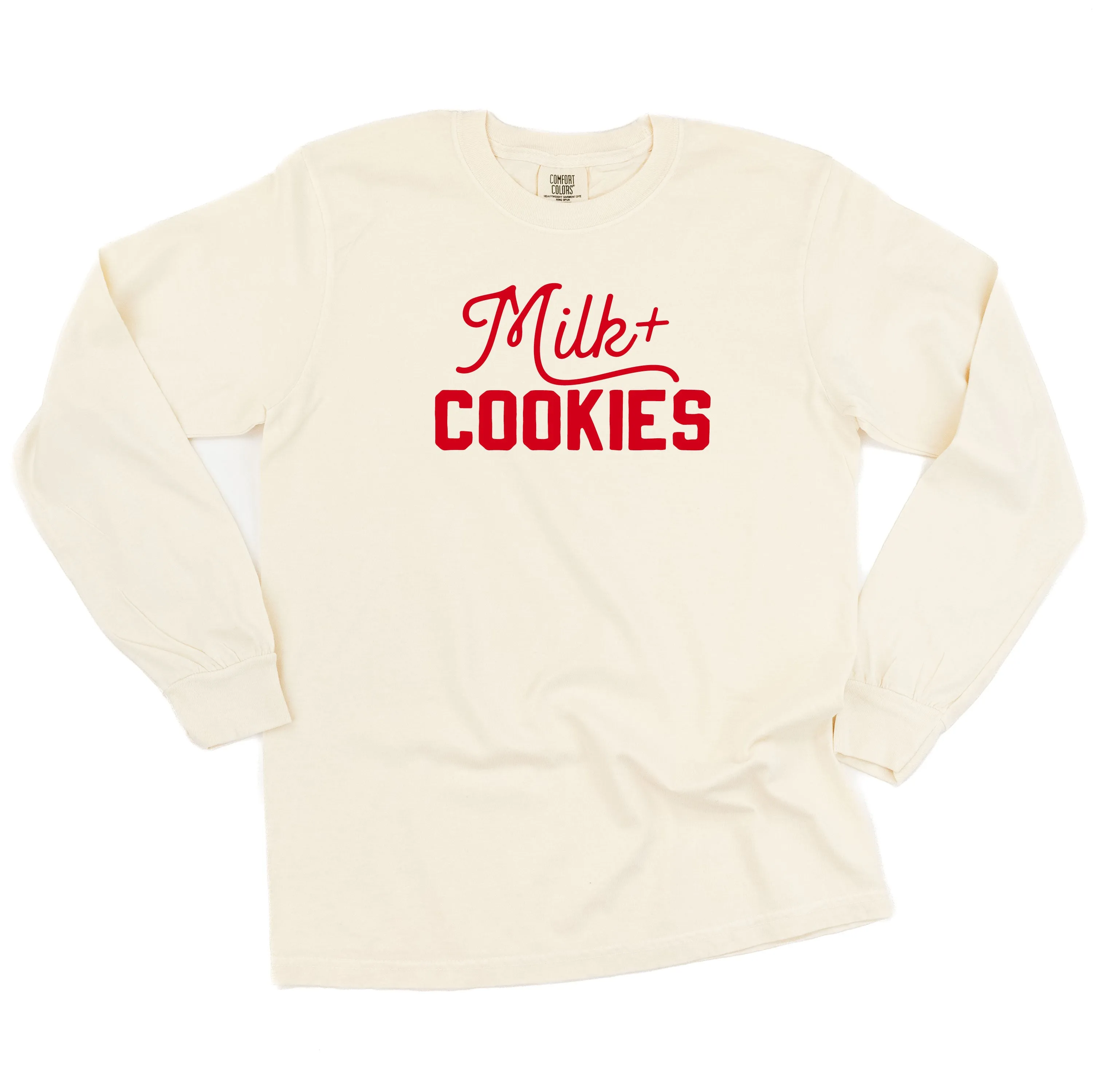 Milk   Cookies - LONG SLEEVE Comfort Colors Tee