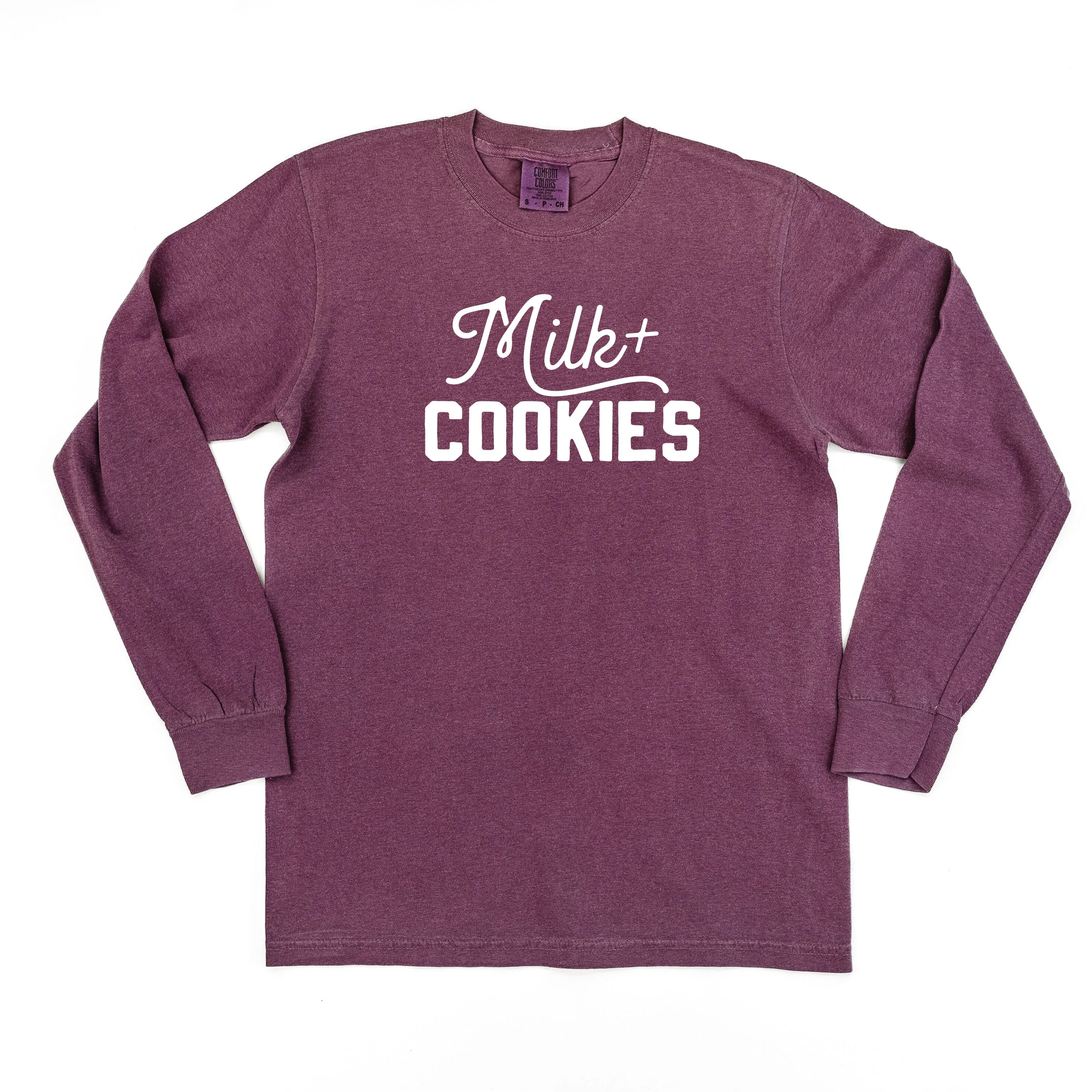 Milk   Cookies - LONG SLEEVE Comfort Colors Tee