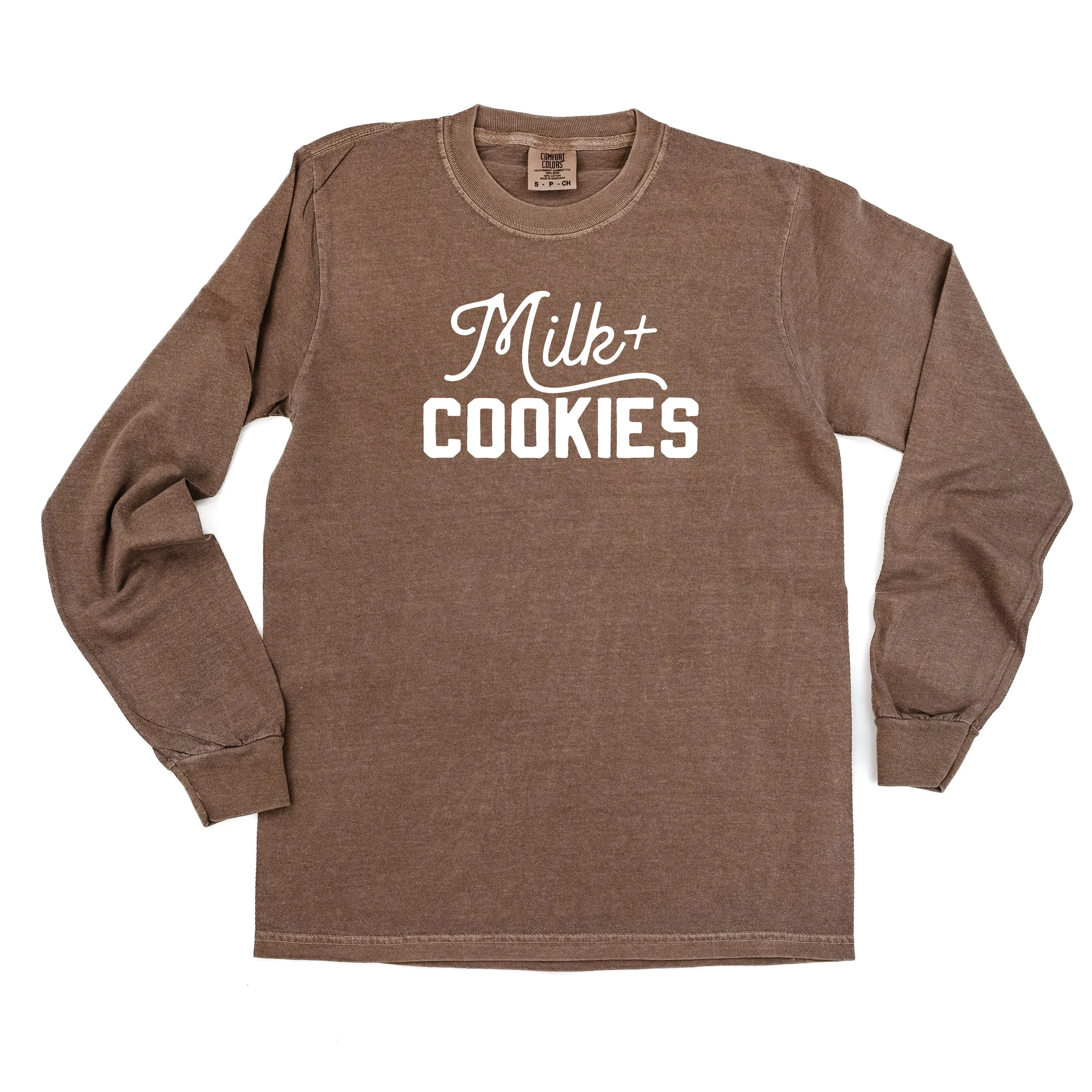 Milk   Cookies - LONG SLEEVE Comfort Colors Tee