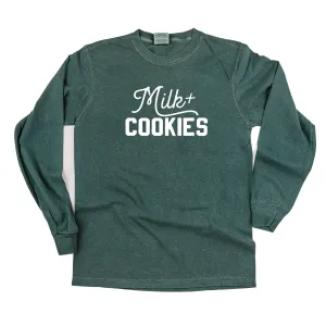 Milk   Cookies - LONG SLEEVE Comfort Colors Tee
