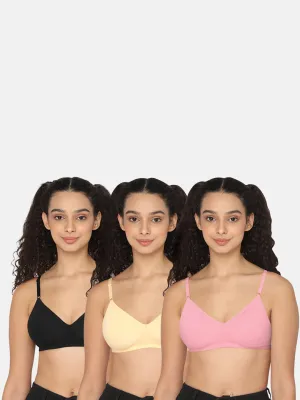 Naidu Hall Knitwear Bra Combo Pack – Soft and Supportive Bras for Comfortable All-Day Wear (Candi C67)