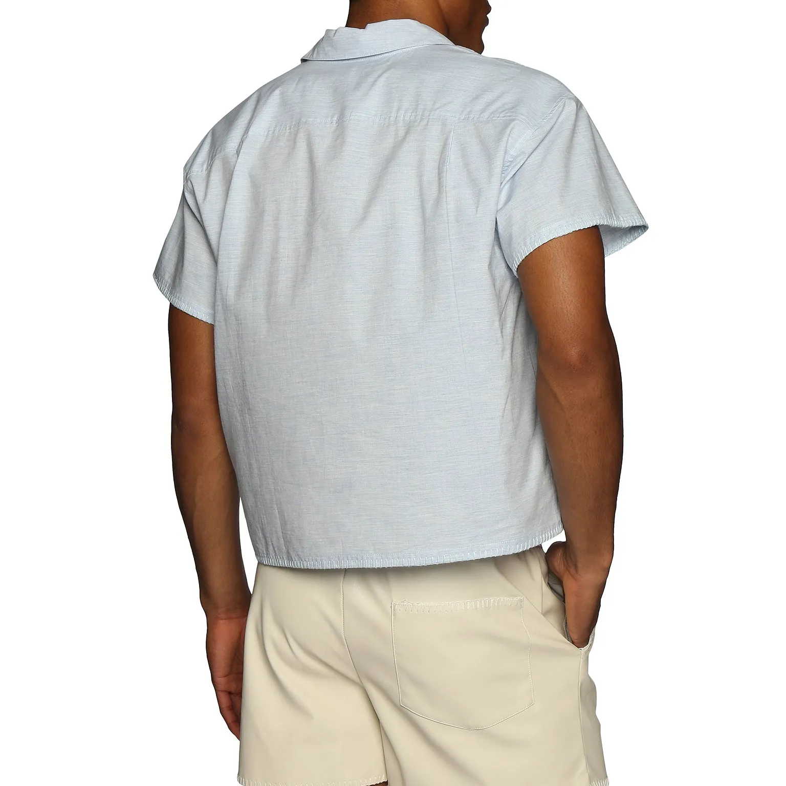 NEW RESORT '25- Sky Du Cap Cropped Shirt